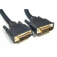 ASTROTEK DVI-D Cable 5m - 24+1 pins Male to Male Dual Link 30AWG OD8.6mm Gold Plated RoHS