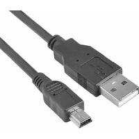 ASTROTEK USB 2.0 Cable 30cm - Type A Male to Mini B 5 pins Male Black Colour RoHS