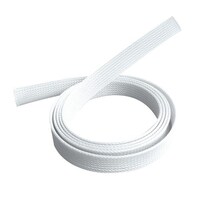 BRATECK Braided Cable Sock 20mm/0.79' Width Material Polyester Dimensions1000x20mm -- White
