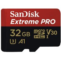 SANDISK 32GB SanDisk Extreme Pro microSDHC SQXCG V30 U3 C10 A1 UHS-1 100MB/s R 90MB/s W 4x6 SD Adaptor Android Smartphone Action Camera Drones