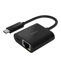 BELKIN USB-C to Ethernet + Charge Adapter - Power Delivery up to 60W