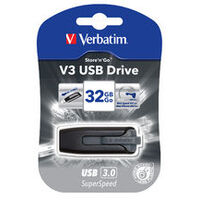 VERBATIM 32GB V3 USB3.0 Grey Store\'n\'Go V3; Retractable