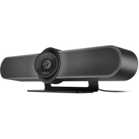 Logitech MeetUp 4K Conferencecam with 120-degree FOV & 4K Optics HD Video & Audio Conferencing Camera System for Small Meeting Rooms