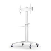 Atdec mobile TV Cart White - AD-TVC-70A-W - Supports Up to 70" &amp 70kg - Adjustable height