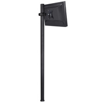 Atdec Spacedec Display Donut Pole 1150mm Black - Single monitor or POS display mount - includes one QuickShift Donut