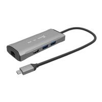 J5create 4K60 Elite USB-C 3.2 10Gbps Travel Dock Compatible with USB4 devices USB-C to HDMI, USB-C, USB-Ax2, RJ-45