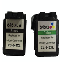 Remanufactured Value Pack 1 x PG645XL Black & 1 x CL646XL Colour *New Chip