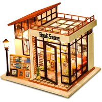 Dollhouse Miniature with Furniture Kit Plus Dust Proof and Music Movement - M10 (1:24 Scale Creative Room Idea)