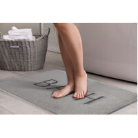 Extra Thick Memory Foam & Super Comfort Bath Rug Mat for Bathroom (60 x 40 cm, Grey)