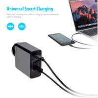 mbeat Gorilla Power 3-Port USB-C Power Delivery (PD) World Travel Charger (USB-C x 1, USB-A x 2) with Interchangeable Plugs
