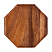 20cm Octagon Wooden Acacia Food Serving Tray Charcuterie Board Centerpiece  Home Decor