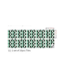 Imitation 3D Epoxy Tile Tic Tac Stickers Green