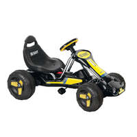 Pedal Powered Go-Kart for Children (Black) Ride & Steer/ 4-Wheel Vehicle