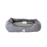 Easy to Clean Electric Heated Rabbit Faux Fur Covering Pet Bed - Medium