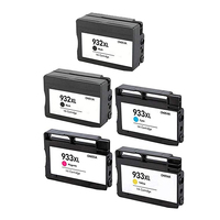 Compatible Premium 932XL + 933XL High Yield Inkjet Cartridges Set of 5  - 2BK,1C,1M,1Y (CN053AA - CN056AA) - for use in HP Printers