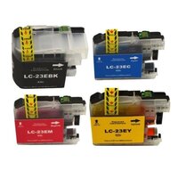 Compatible Premium Ink Cartridges LC23E  Set of 4  - Bk/C/M/Y - for use in Brother Printers