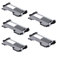 Compatible Premium 5 x TN2250 Toner Cartridge - 2600 pages - for use in Brother Printers