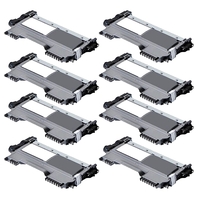 Compatible Premium 8 x TN2250 Toner Cartridge - 2600 pages - for use in Brother Printers