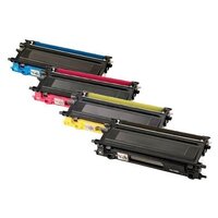 Compatible Premium 4-Pack Brother TN251 / TN255 Toner Combo [1BK,1C,1M,1Y]   - for use in Brother Printers