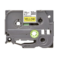 Compatible TZe641 18mm Black on Yellow P-Touch Tape- for use in Brother Printer