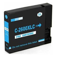 Compatible Premium Ink Cartridges PGI2600XLC  XL Cyan Ink - for use in Canon Printers
