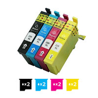 Compatible Premium 8 Pack 220XL (C13T294192-C13T294492) High Yield Ink Cartridges Combo [2BK,2C,2M,2Y] - for use in Epson Printers