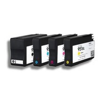 Compatible Premium Ink Cartridges 950XL  Ink Set of 4 (Bk/C/M/Y) - for use in HP Printers