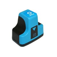 Compatible Premium Ink Cartridges 02C Cyan Remanufactured Inkjet Cartridge - for use in HP Printers