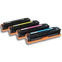Compatible Premium Toner Cartridges 125A  Toner Set of 4 - Bk/C/M/Y CB540a - CB543a - for use in HP Printers