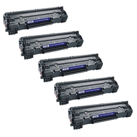 Compatible Premium 5 x 78A Black (CE278A) Toner Cartridge - for use in HP Printers