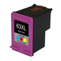Compatible Premium Ink Cartridges HP63XLC High Yield 3C Remanufactured Inkjet Cartridge - for use in HP Printers
