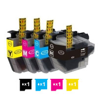 Compatible Premium 4 Pack Brother LC-3319XL Compatible Ink Cartridges Combo (High Yield of Brother LC-3317) [1BK, 1C, 1M, 1Y] - for use in Brother Pri