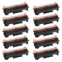 Compatible Premium 10 x TN2450 Black Toner Cartridge - for use in Brother Printers