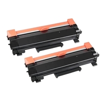 Compatible Premium 2 x TN2450 Black Toner Cartridge - for use in Brother Printers