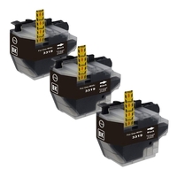Compatible Premium 3 x LC3319BK Black Inkjet Cartridge - for use in Brother Printers