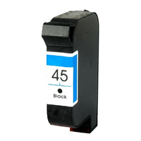 Compatible Premium Ink Cartridges 45 Black  Remanufactured  Inkjet Cartridge - for use in HP Printers