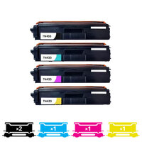 Compatible Premium 5-Pack Brother TN443 Compatible Toner Combo [2BK,1C,1M,1Y] - for use in Brother Printers