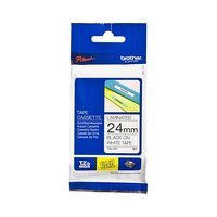 Brother HSe-251 24mm x 1.5m Black on White Heat Shrink Tape - for use in Brother Printer