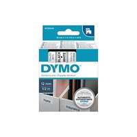 Dymo Blk on Wht 12mmx7m Tape - for use in Dymo Printer
