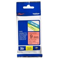 Brother TZe-421 9mm x 8m Black on Red Tape - for use in Brother Printer