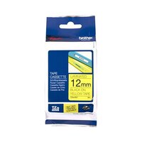 Brother TZe-631 12mm x 8m Black on Yellow Tape - for use in Brother Printer