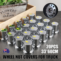 20PCS ABS Wheel Nut Covers Safety Arrow Chrome Caps For Trucks Trailers Bus AU