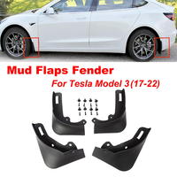4Pcs Mud Flaps Splash Guards Fender For Tesla Model 3 Front Rear TPE Mudguard
