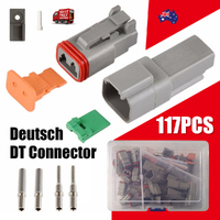 117PCS Deutsch Kit DT 2 Way Series Connector Plug Waterproof Auto Marine DT 2Pin