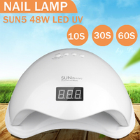 SUN5 LED UV Nail Lamp Light Gel Polish Dryer Manicure Art Curing 48W