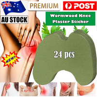 24pcs Wormwood Knee Plaster Sticker Wellnee Back Neck Pain Joint Ache Relief Patch