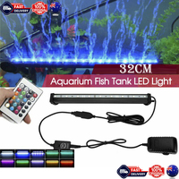 32cm LED Aquarium Lights Submersible Air Bubble RGB Light for Fish Tank Underwater