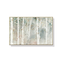 50cmx70cm Forest hang painting style Gold Frame Canvas Wall Art