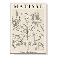 70cmx100cm Line Art By Henri Matisse Wood Frame Canvas Wall Art