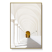 60cmx90cm Long Corridor Style A Gold Frame Canvas Wall Art